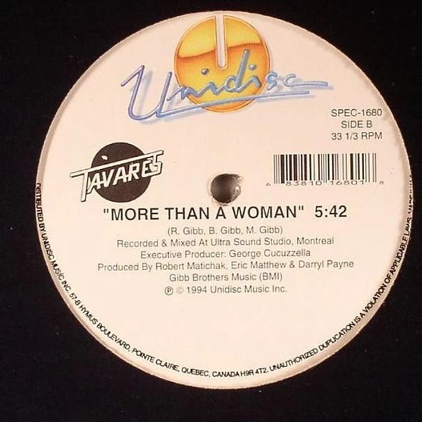 More Than A Woman - Tavares – Heaven Must Be Missing An Angel  Disco Vinly Plak alithestereo