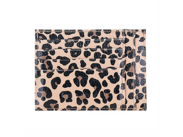 Zip Deri Fermuarlı Kartlık ZPCH LEO-NE Leopar - 3
