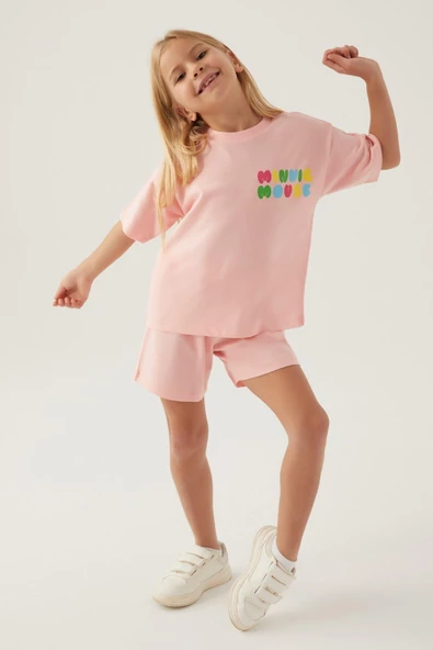 Arnetta Disney Somon Kız Çocuk Minnie Mouse Pijama Takımı 48873