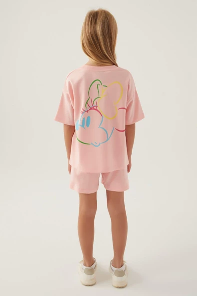 Arnetta Disney Somon Kız Çocuk Minnie Mouse Pijama Takımı 48873 - Resim 3