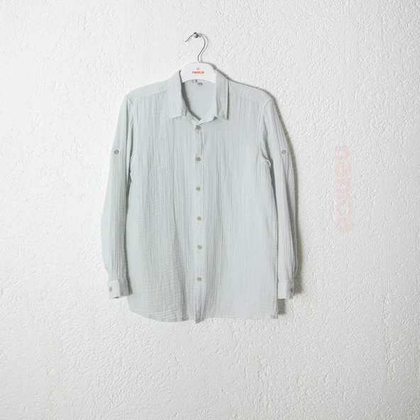 Erkek Çocuk Müslin Gömlek - 4