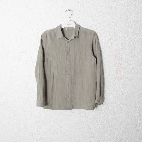 Erkek Çocuk Müslin Gömlek - 6