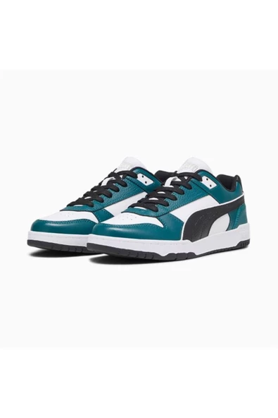 Puma RBD Game Low Erkek PUMA White-Black-Malachite Spor Ayakkabı - 386373 21 - 6