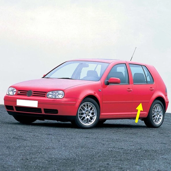 VW Golf 4 1998-2004 Sol Arka Kapı Çıtası Boyanır Tip 1J4853753B