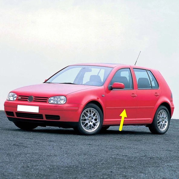 VW Golf 4 1998-2004 Sol Ön Kapı Çıtası Boyanır Tip 1J4853515G