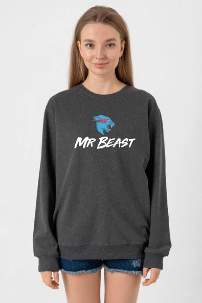 Mr Beast Füme Kadın 2ip Sweatshirt - 1
