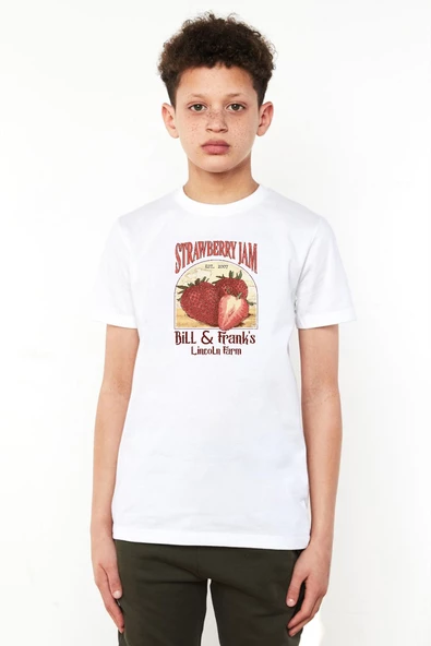 The Last Of Us Bill And Frank Strawberry Jam Beyaz Çocuk Bisikletyaka Tshirt