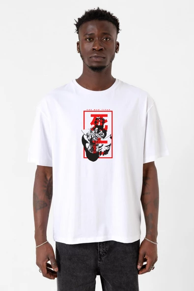 The Mad Titan Thanos Beyaz Erkek Oversize Tshirt ürün görseli