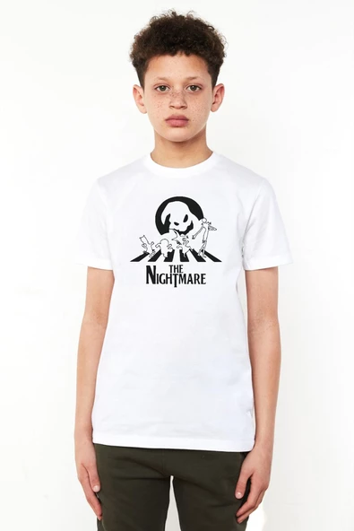 The Nightmare Oogie Boogie Beyaz Çocuk Bisikletyaka Tshirt