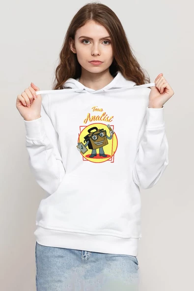 The Umbrella Academy Team Analist Beyaz Kadın 3ip Kapşonlu Sweatshirt