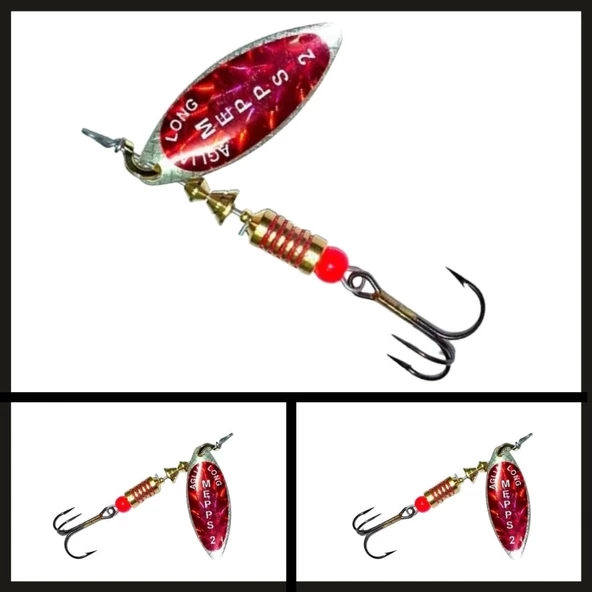 Uyguna-Yakala Gümüş-kırmızı Söğüt No:1 Aglia Long Redbo Döner Kaşık-ÖKŞ.017 ürün görseli