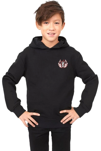 Beyblade Pegasus Minimalist Siyah Çocuk 3ip Kapşonlu ürün görseli