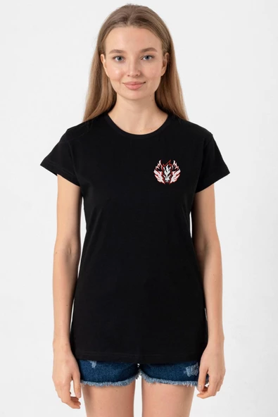 Beyblade Pegasus Minimalist Siyah Kadın Tshirt