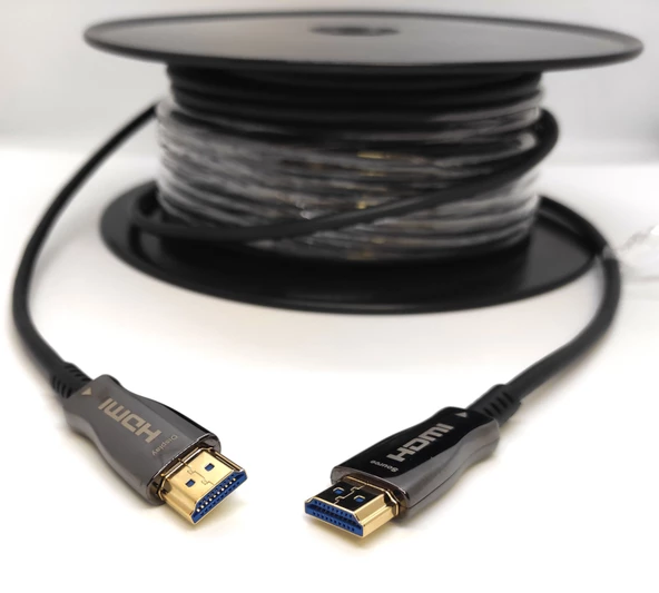BEEK - BC-DSP-HA-MM-AOC-30-1 HDMI 2.0 Aktif Fiber Optik Kablo (AOC), 4K 60HZ, 30 metre, altın kaplama - 2