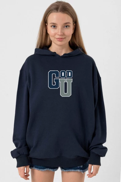 Gen V Godolkin University Abbreviation Lacivert Kadın 3ip Kapşonlu
