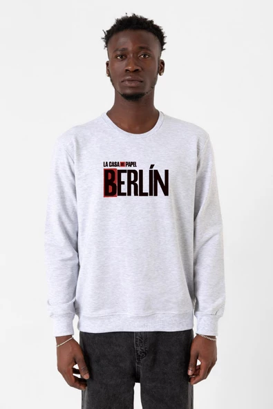 La Casa De Papel Berlin Karmelanj Erkek 2ip Sweatshirt ürün görseli 1