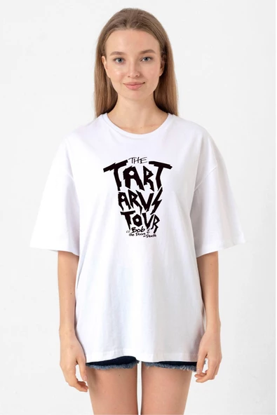 Percy Jackson The Tartarus Tour Beyaz Kadın Oversize Tshirt ürün görseli 1
