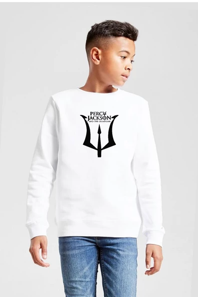 Percy Jackson And The Olympians Beyaz Çocuk 2ip Sweatshirt
