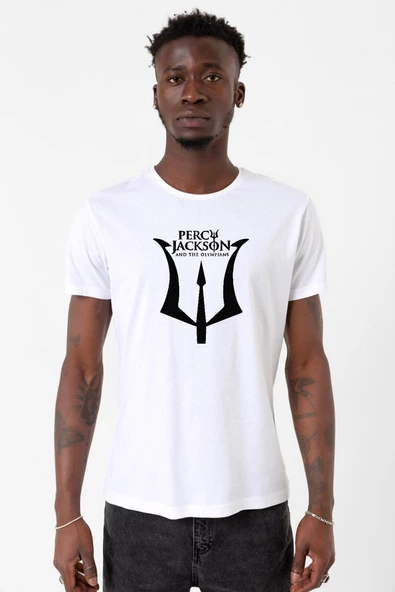 Percy Jackson And The Olympians Beyaz Erkek Bisikletyaka Tshirt