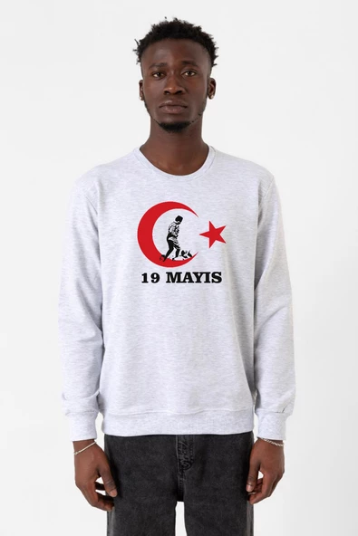 19 Mayıs Ata Karmelanj Erkek 2ip Sweatshirt