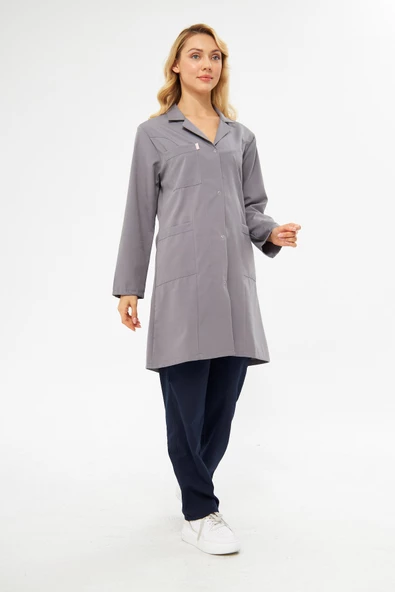 Usta Önlüğü Alpaka Bayan Gri - Resim 5