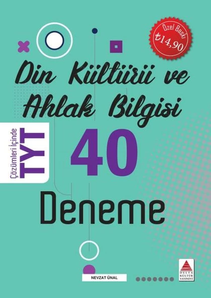 Delta Kültür TYT Din Kültürü ve Ahlak Bilgisi 40 Deneme(Yeni)