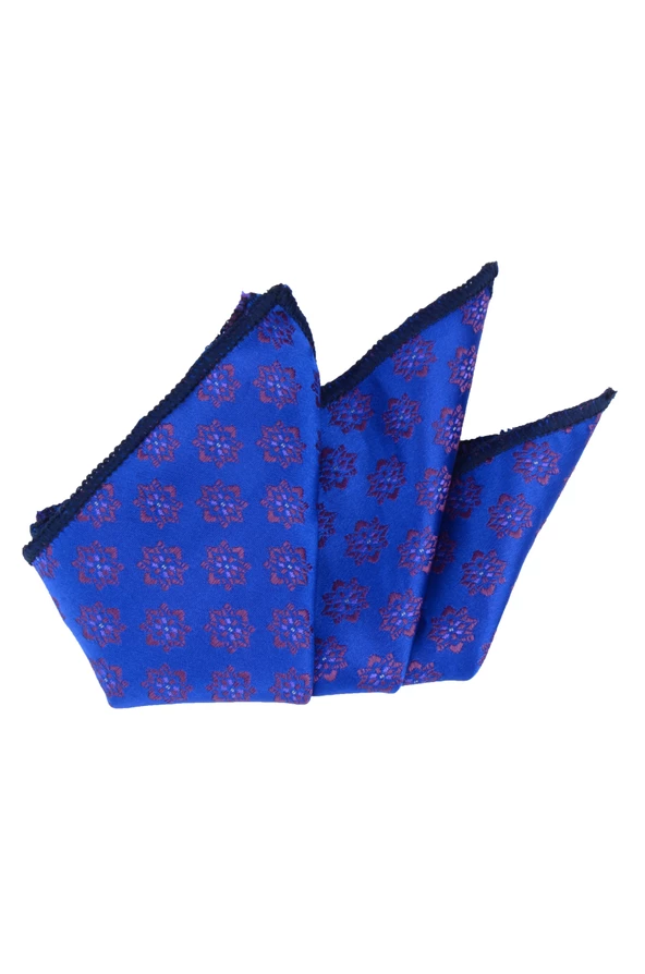 Cengiz İnler Motifli Mendilli Mikrofiber ErkekKravat