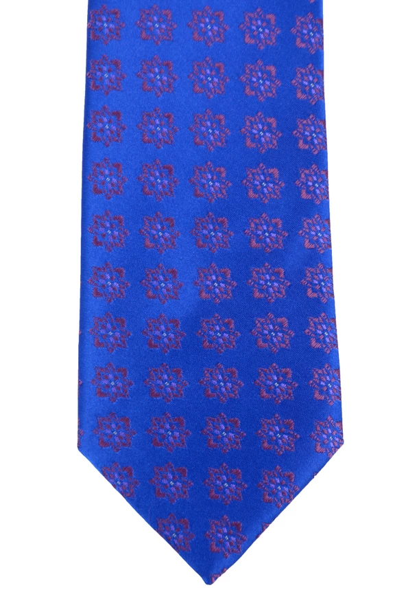Cengiz İnler Motifli Mendilli Mikrofiber ErkekKravat - 3