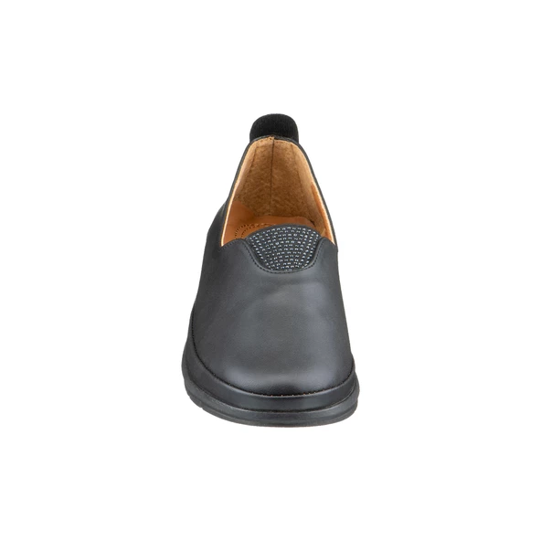 Siyah Taş Detaylı Kadın Ayakkabı - 4