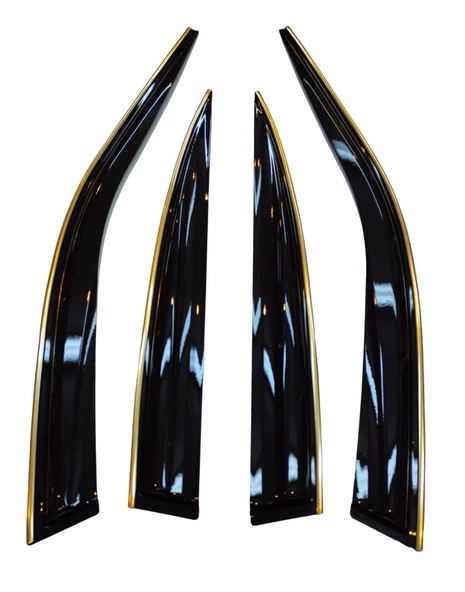 BMW F30 Gold Kromlu Cam Rüzgarlığı 2012-2018 Arası - Resim 9