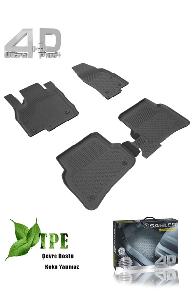 Volkswagen Polo 2017+ Sahler 4.5 D Paspas ve Rizline Bagaj Havuzu Siyah - Resim 2