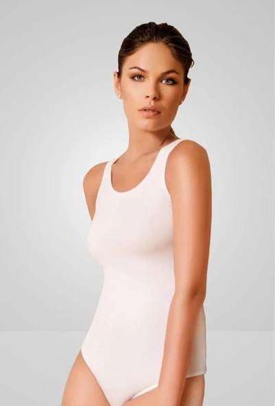 BERRAK 2083 KADIN KALIN ASKILI LİKRALI ÇITÇITLI BODY TEKLİ - 1
