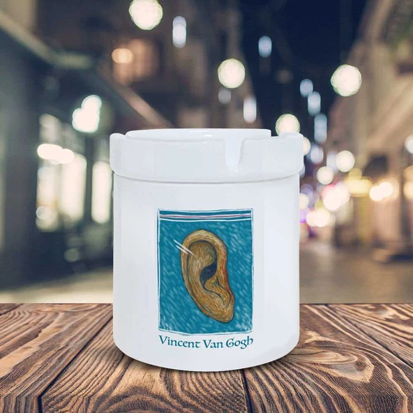 Vincent Van Gogh Kulak Baskılı Küllük Kül Tablası- KL226 - 2