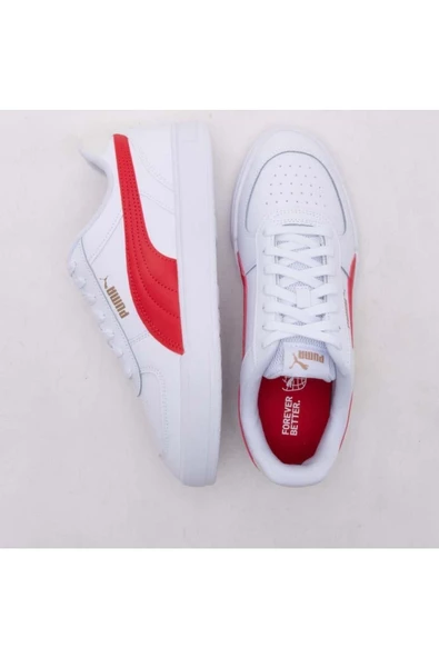 Puma Caven - Erkek Beyaz-Kırmızı Spor Ayakkabı - 380810 25 - 4