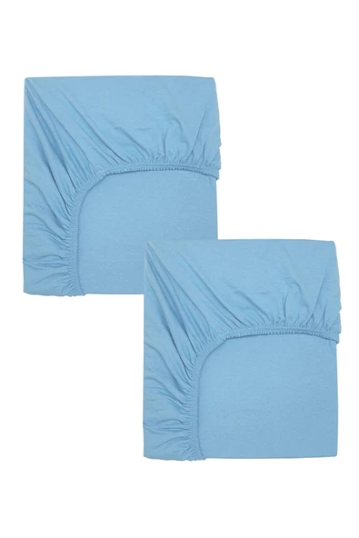 2 Adet 50 x 90 x 10 cm Anne Yanı Lastikli Penye Kumaş Bebek Çarşafı - 7