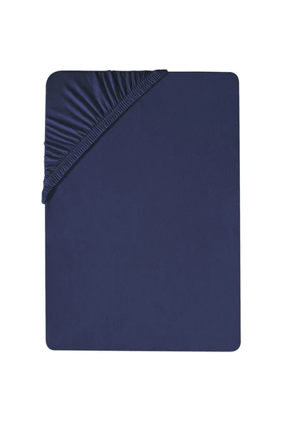 160 x 200 Cm Düz Pamuklu Çift Kişilik Lastikli Fitted Penye Çarşaf - 6