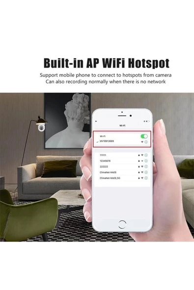 Wifi 360 Panoramik Ampul Kamera Güvenlik Kamerası Çift Wifi 360 Derece Gece Görüşlü - 4