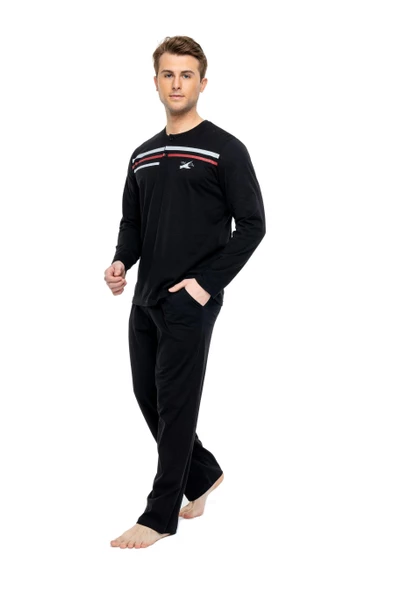 Mod Collection 3890 Erkek Patlı Pijama Takımı - Resim 3