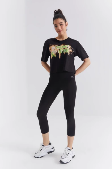 Tommy Life Kadın Oversize T-shirt 97212 - Resim 4