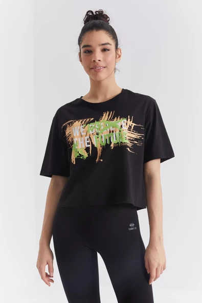 Tommy Life Kadın Oversize T-shirt 97212 - Resim 5