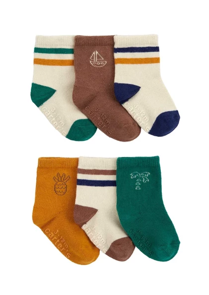 CARTER'S Erkek Bebek 6'lı Çorap