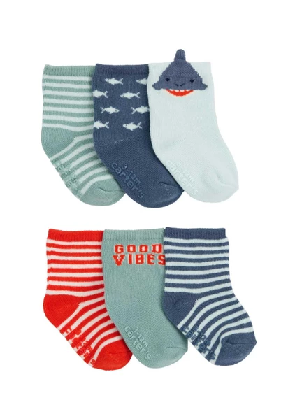 CARTER'S Erkek Bebek 6'lı Çorap ürün görseli