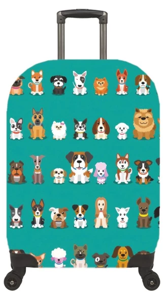 (My#78 Küçük Köpekler) VALİZ İÇİN KILIF - 3