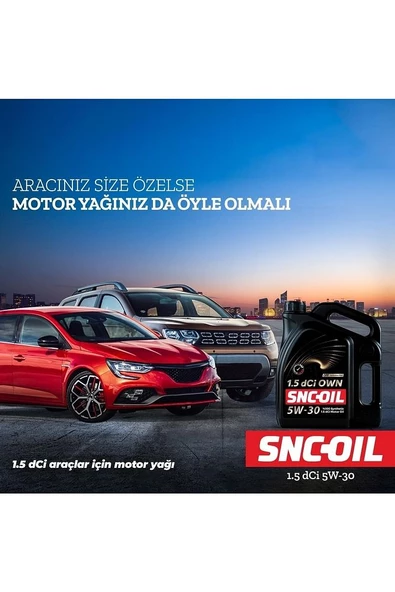 Icon Group - SNC-OIL 1.5 dCi OWN 5W-30 Motor Yağı ( 5 Litre ) - Renault 1.5 dCi Motorlar İçin Geliştirildi! - 3