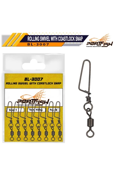 Portfish BL-3007 Kilitli Klips No:4