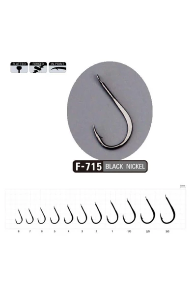 Sasame Bay Bay F-715 Serisi Olta İğnesi No:3 - Resim 2