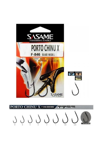 Sasame Porto Chinu X F-846 Serisi Olta İğnesi No: 6