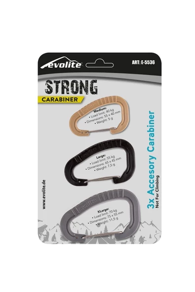 Evolite Strong 3'lü Karabina Seti