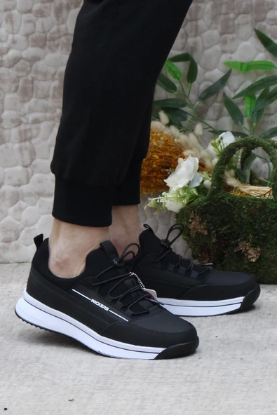 Fort 2649 Wks 2629 Siyah Beyaz Anatomik Rahat Sneaker Erkek Ayakkabı ürün görseli