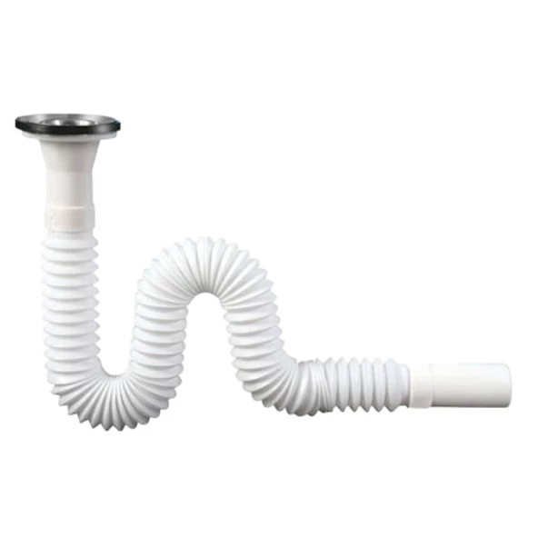 Körüklü Lavabo Hortumu Sifonu Pis Su Gider Borusu 45-134 Cm - 4